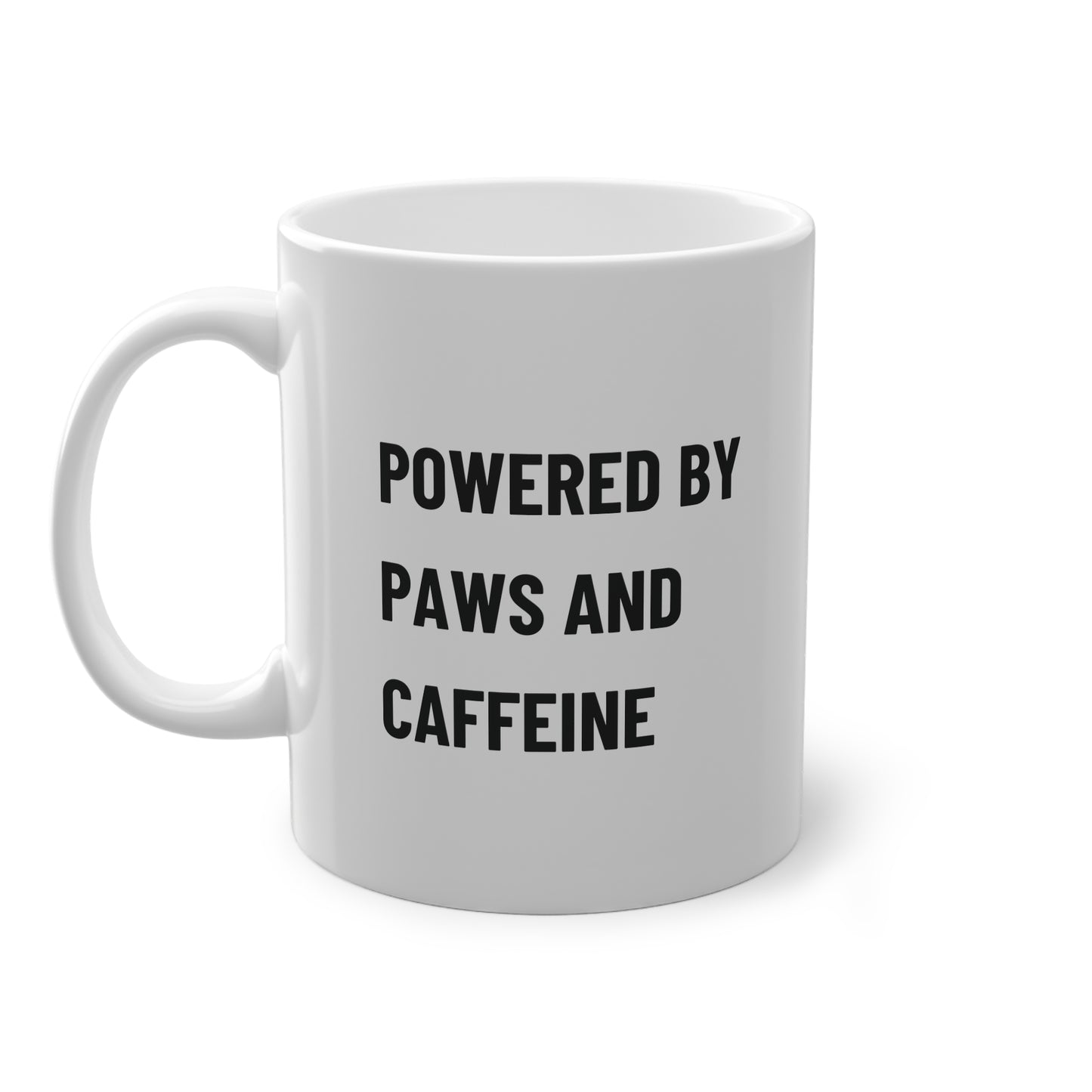 All-Day Mug „Powered by Paws and Caffeine“